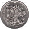  Австралия. 10 центов 1980 год. Большой лирохвост. 
