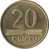  Литва. 20 центов 2009 год. (UNC) 