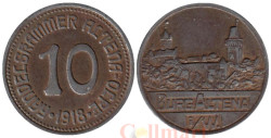 Германия. Альтена. 10 пфеннигов 1918 год. Замок Альтена. Нотгельд.