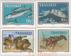 Набор марок. Транскей. Морская жизнь (1989). 4 марки.