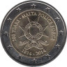  Мальта. 2 евро 2014 год. 200 лет полиции Мальты. 