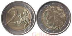 Италия. 2 евро 2009 год. Данте Алигьери.