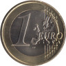  Нидерланды. 1 евро 2009 год. Портрет королевы Беатрикс в профиль. 