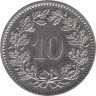  Швейцария. 10 раппенов 1981 год. 