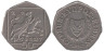  Кипр. 50 центов 1991 год. Похищение Европы Зевсом. 