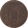  Швеция. 1/3 скиллинга банко 1855 год. Король Оскар I. 
