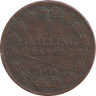  Швеция. 1/3 скиллинга банко 1855 год. Король Оскар I. 