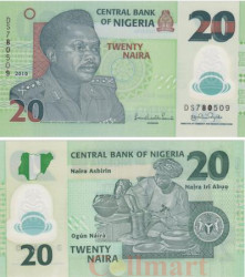 Бона. Нигерия 20 найр 2010 год. Муртала Мухаммед. (Пресс)