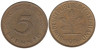  ФРГ. 5 пфеннигов 1976 год. (D) 