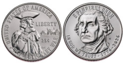 США. 25 центов 2026 год. Война за независимость. (D)