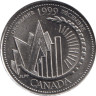  Канада. 25 центов 1999 год. Миллениум - Декабрь 1999, Это Канада. 