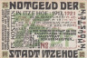  Бона. Германия. Итцехо 75 пфеннигов 1921 год. Нотгельд. (VF) 
