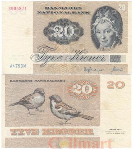  Бона. Дания 20 крон 1979 год. Полина Мария Тутейн. (F-VF) 
