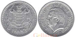 Монако. 2 франка 1943 год. Луи II.