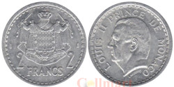 Монако. 2 франка 1943 год. Луи II.