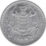  Монако. 2 франка 1943 год. Луи II. 