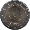  Монако. 2 евро 2019 год. Князь Монако Альбер II. 