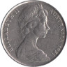  Австралия. 10 центов 1981 год. Большой лирохвост. 