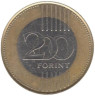  Венгрия. 200 форинтов 2009 год. Цепной мост через Дунай в Будапеште. 