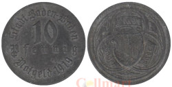 Германия. Баден-Баден. 10 пфеннигов 1919 год. Нотгельд.