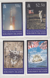 Набор марок. Соломоновы Острова. 30-я годовщина первой высадки человека на Луну. 4 марки.