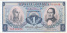  Бона. Колумбия 1 песо оро 1971 год. Симон Боливар и генерал Франсиско де Паула Сантандер. (XF) 
