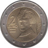  Австрия. 2 евро 2008 год. Берта фон Зутнер. 