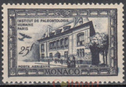 Марка. Монако 1949 год. Палеонтологический институт в Париже. 100 лет со дня рождения принца Альберта I.