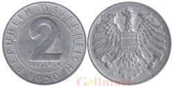 Австрия. 2 гроша 1950 год. Герб.