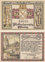 Бона. Германия. Зангерхаузен 25 пфеннигов 1921 год. Нотгельд. (XF)