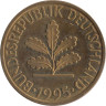  Германия (ФРГ). 10 пфеннигов 1995 год. Дубовые листья. (G) 