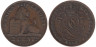  Бельгия. 2 сантима 1902 год. DES BELGES 