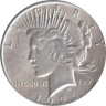  США. 1 доллар 1926 год. Мирный доллар. (Без отметки монетного двора). 
