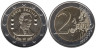  Бельгия. 2 евро 2009 год. 200 лет со дня рождения Луи Брайля. 