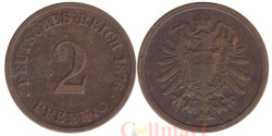 Германская империя. 2 пфеннига 1876 год. (A)