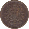  Германская империя. 2 пфеннига 1876 год. (A) 