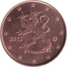  Финляндия. 1 евроцент 2012 год. 