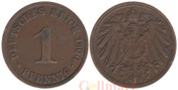 Германская империя. 1 пфенниг 1906 год. (А)