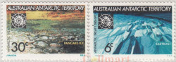 Набор марок. Австралийская антарктическая территория (ААТ).  10-я годовщина Договора об Антарктике. 2 марки.