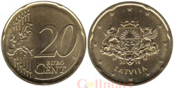 Латвия. 20 евроцентов 2014 год.