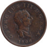 Великобритания. 1/2 пенни 1806 год. Георг III. 