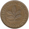  ФРГ. 10 пфеннигов 1991 год. (F) 