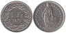  Швейцария. 1 франк 1971 год. Гельвеция. 