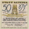  Бона. Германия. Альтона 50 пфеннигов 1921 год. (вариант 1) Нотгельд. (XF) 