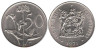  ЮАР. 50 центов 1971 год. Цветы. 