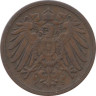  Германская империя. 2 пфеннига 1906 год. (D) 