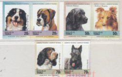 Набор марок. Тувалу. Собаки. 6 марок.