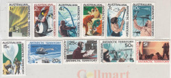 Набор марок. Австралийская антарктическая территория (ААТ). Антарктические пейзажи 1966-1968 годов. 11 марок.
