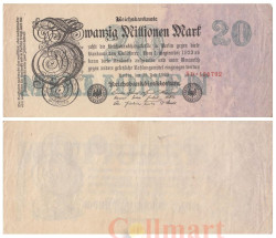 Бона. Германия (Веймарская республика) 20.000.000 марок 1923 год. P-97b.1 (VF)