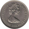  Гернси. 25 пенсов 1977 год. 25 лет правления королевы Елизаветы II. 
